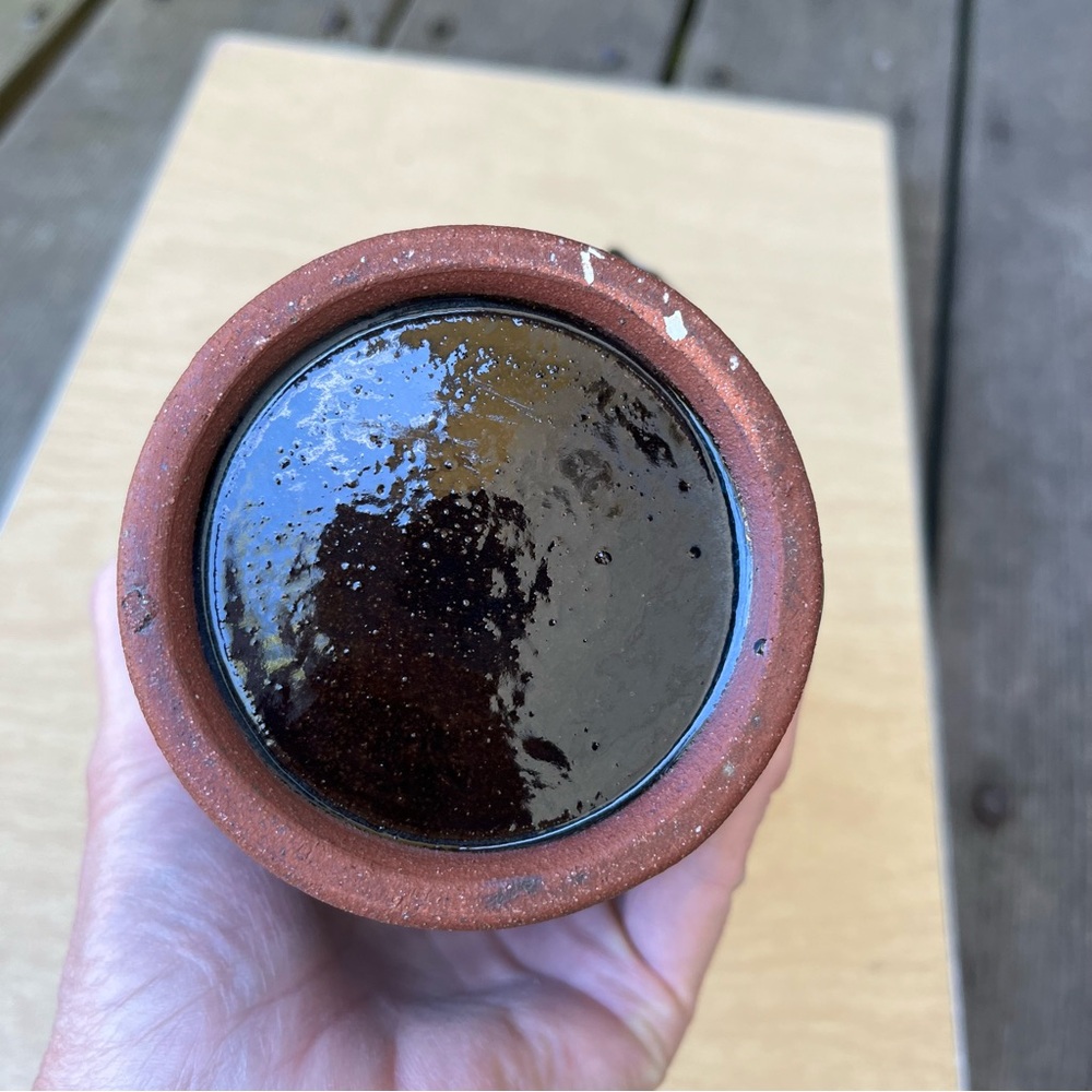 Handmade Ceramic Pitcher In Blue & Brown - Picture 10 of 15